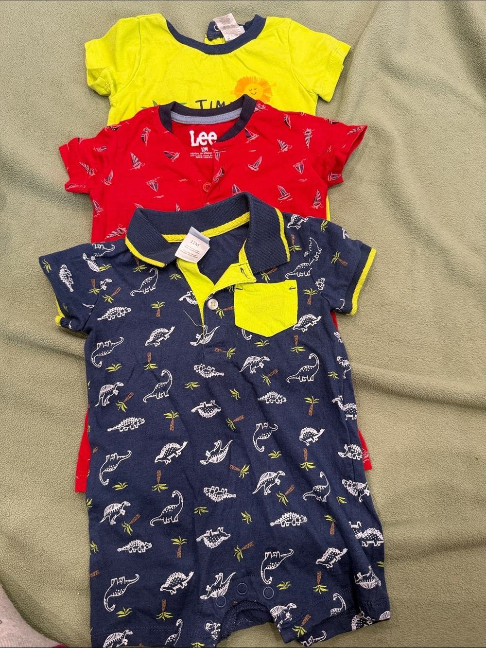 Bundle of 3 of boy Polo One-Piece (1)